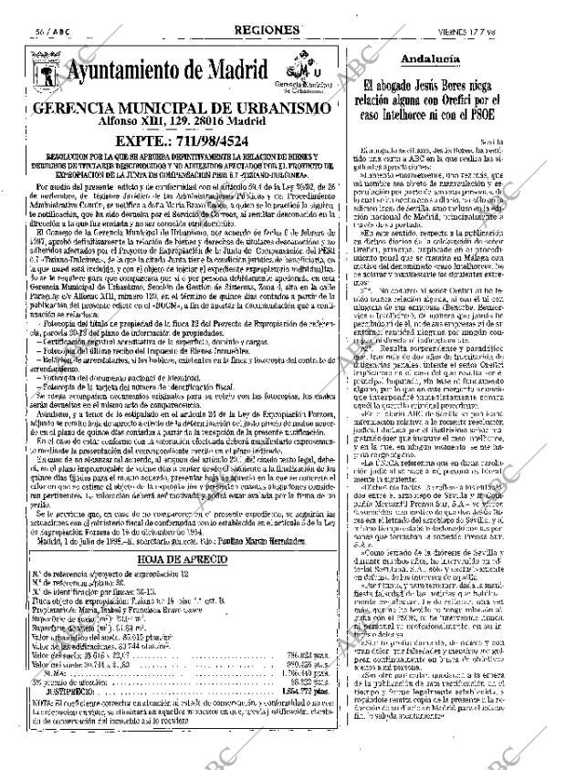 ABC MADRID 17-07-1998 página 56