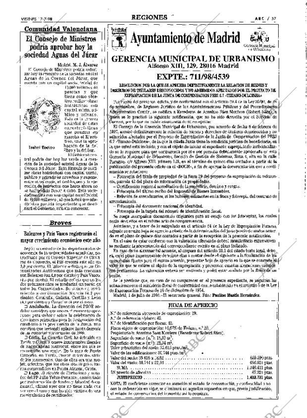 ABC MADRID 17-07-1998 página 57