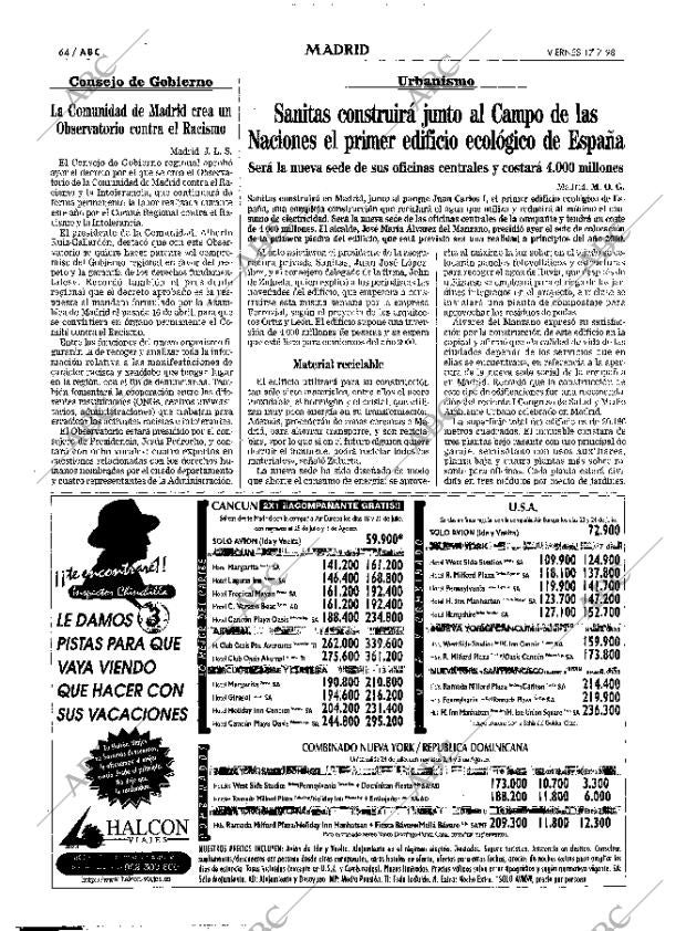 ABC MADRID 17-07-1998 página 64