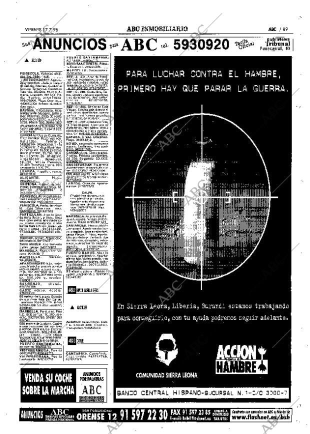ABC MADRID 17-07-1998 página 89