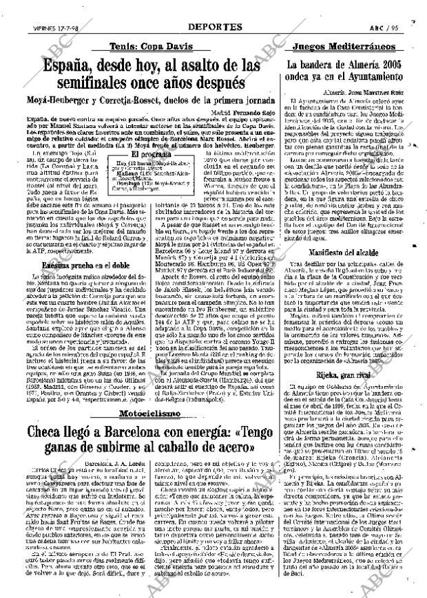 ABC MADRID 17-07-1998 página 95