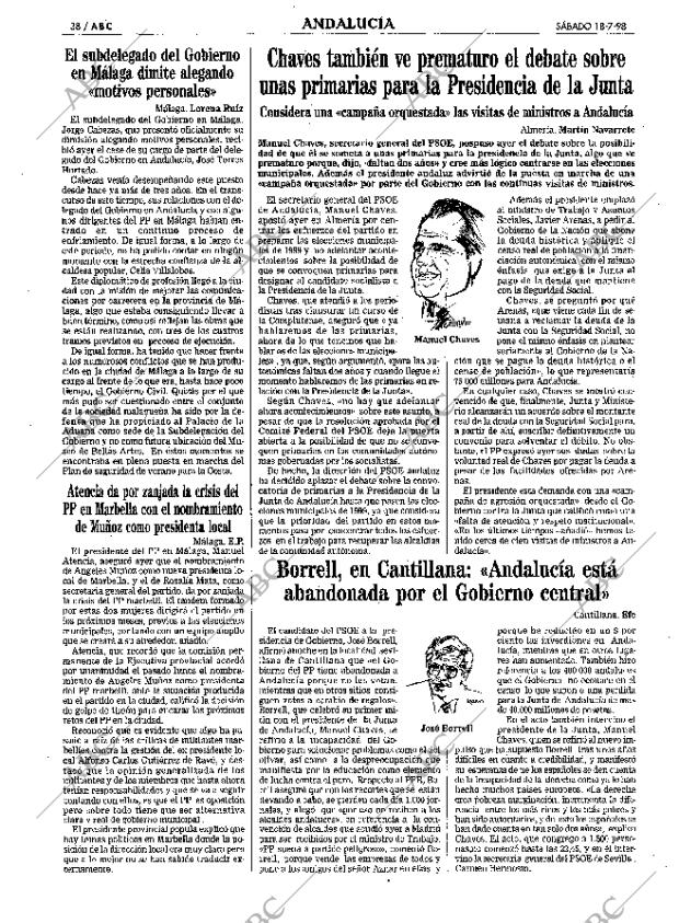 ABC SEVILLA 18-07-1998 página 38