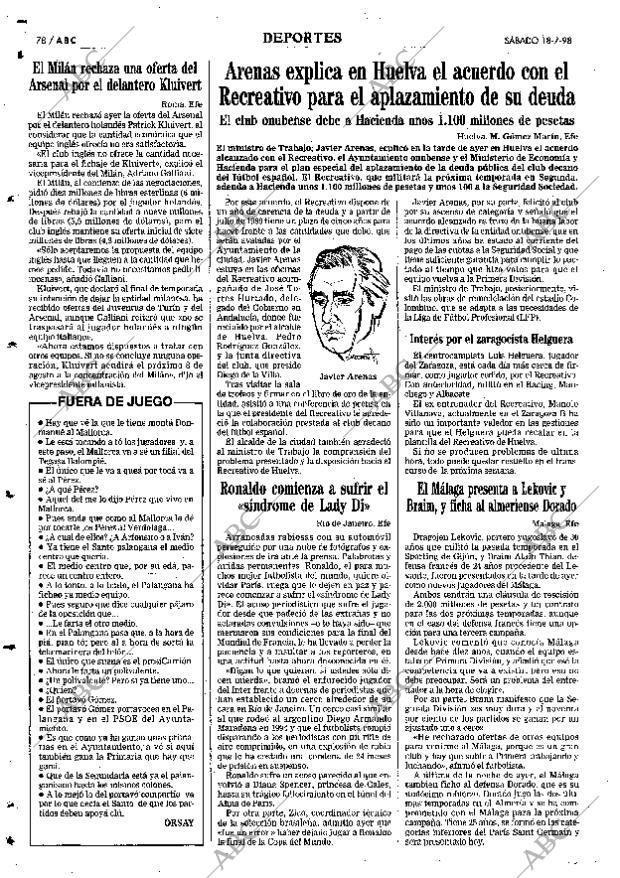 ABC SEVILLA 18-07-1998 página 78