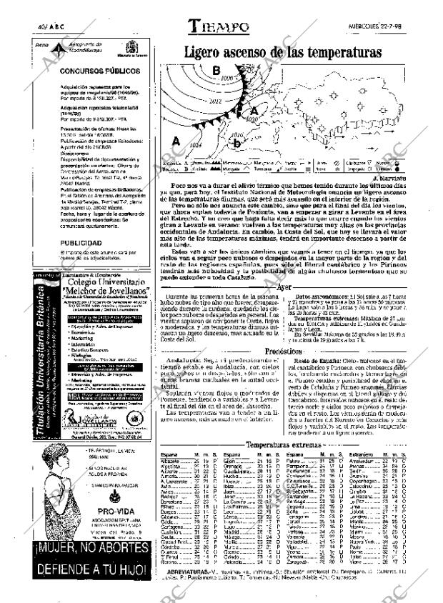 ABC SEVILLA 22-07-1998 página 40