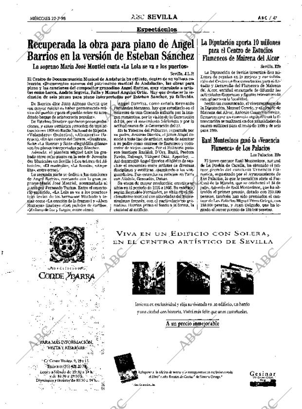 ABC SEVILLA 22-07-1998 página 47