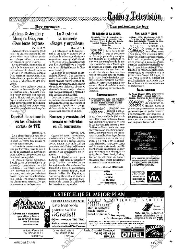 ABC SEVILLA 22-07-1998 página 93