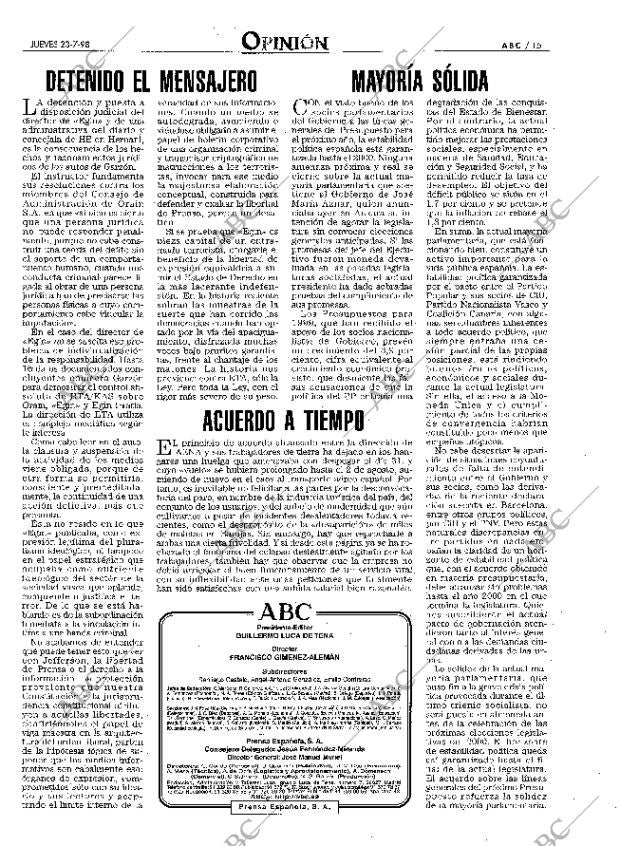 ABC MADRID 23-07-1998 página 15