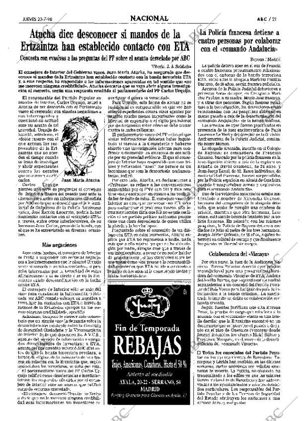 ABC MADRID 23-07-1998 página 21