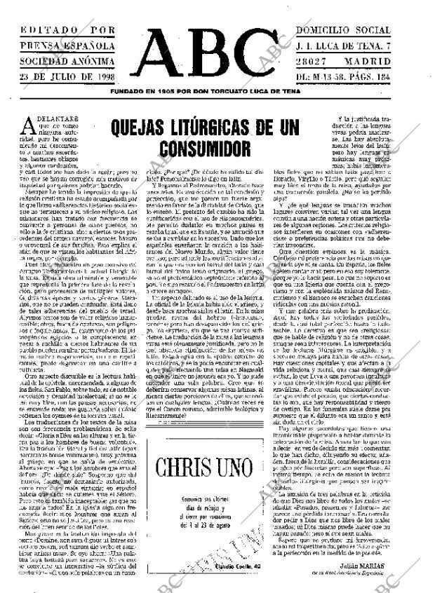 ABC MADRID 23-07-1998 página 3