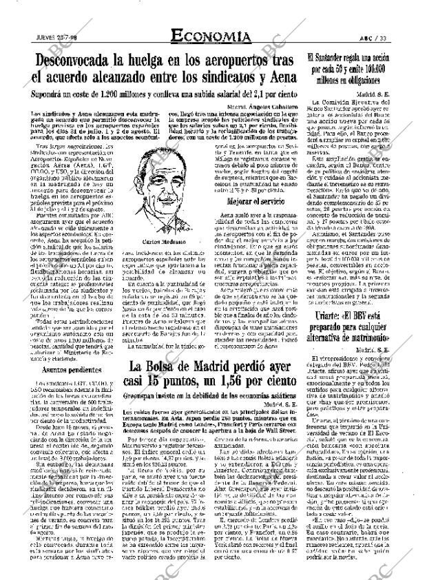 ABC MADRID 23-07-1998 página 33