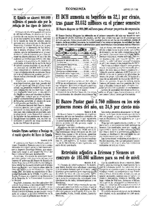 ABC MADRID 23-07-1998 página 34