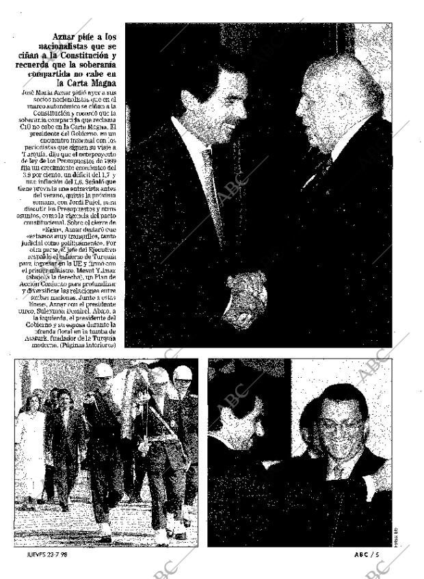 ABC MADRID 23-07-1998 página 5