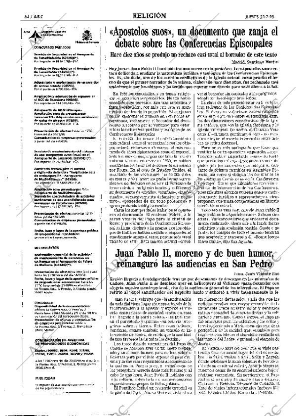 ABC MADRID 23-07-1998 página 54