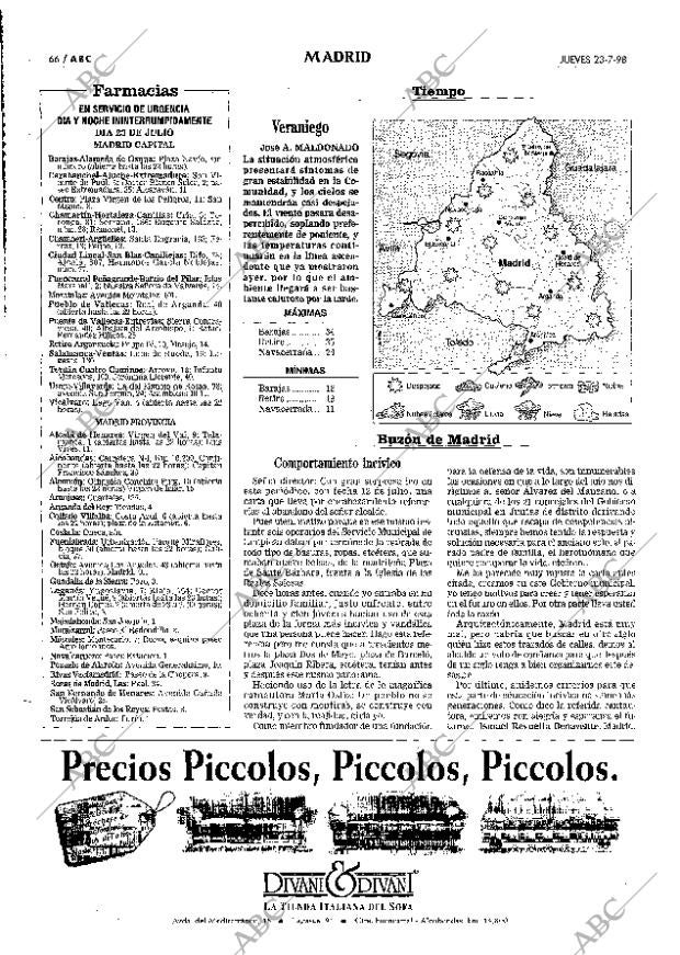 ABC MADRID 23-07-1998 página 66