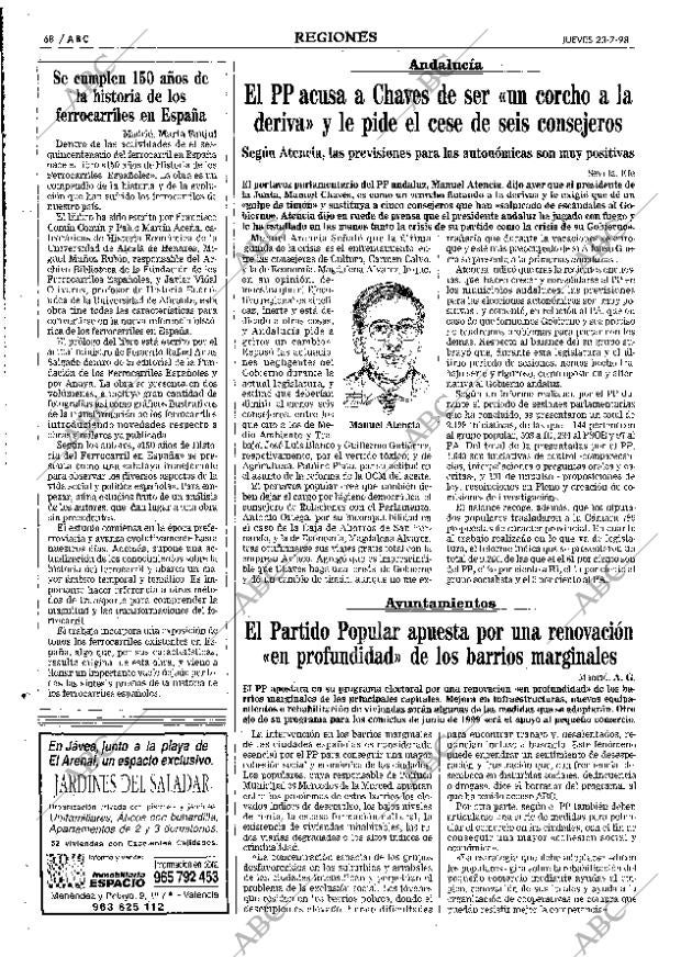 ABC MADRID 23-07-1998 página 68