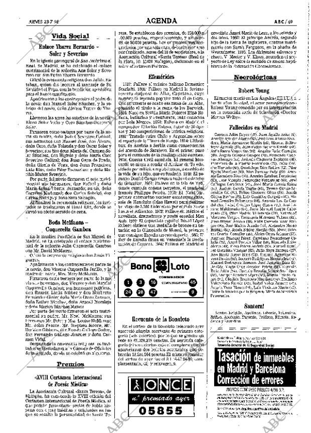 ABC MADRID 23-07-1998 página 69