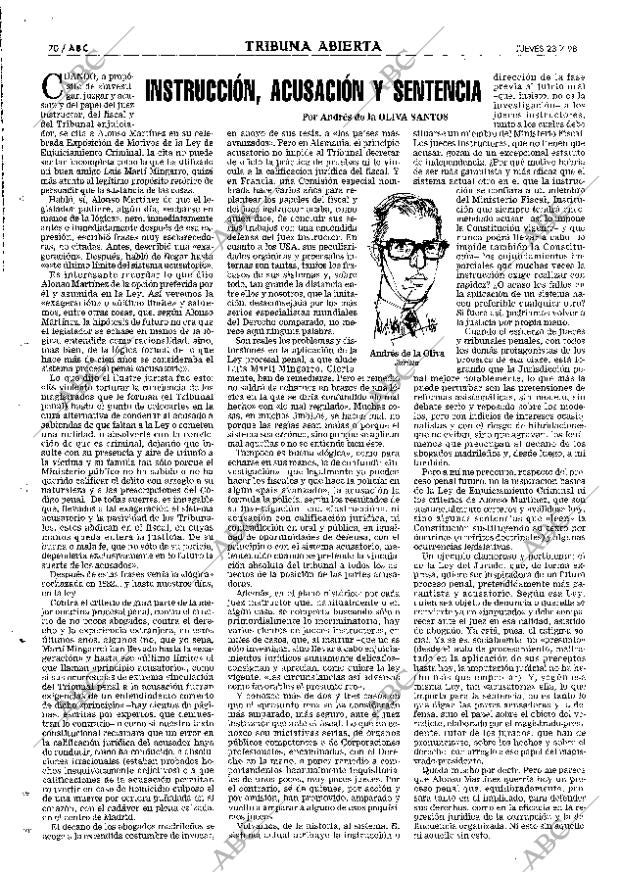 ABC MADRID 23-07-1998 página 70