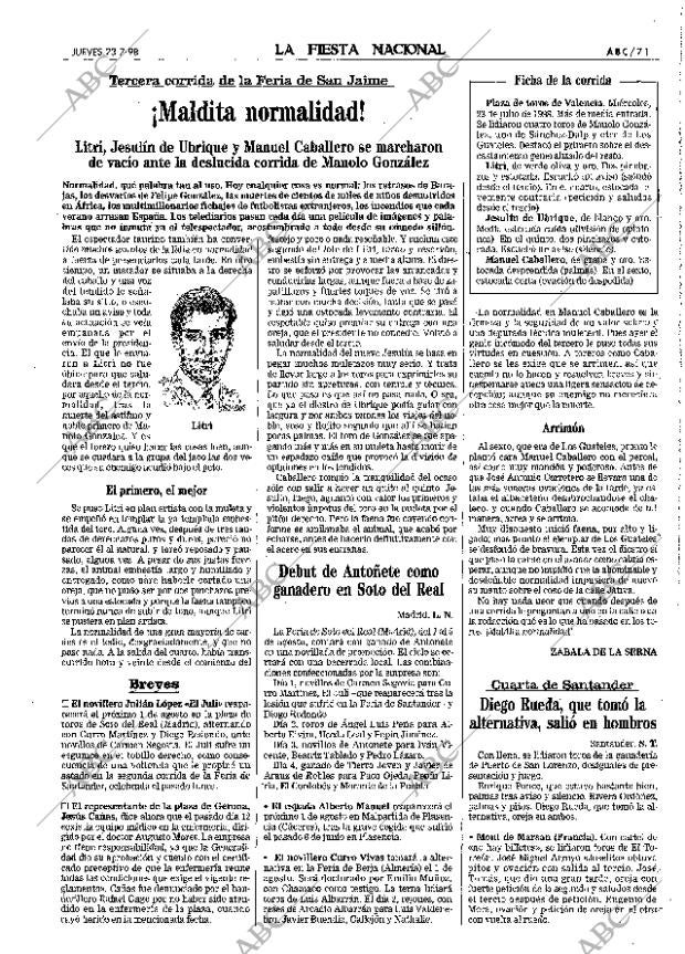 ABC MADRID 23-07-1998 página 71