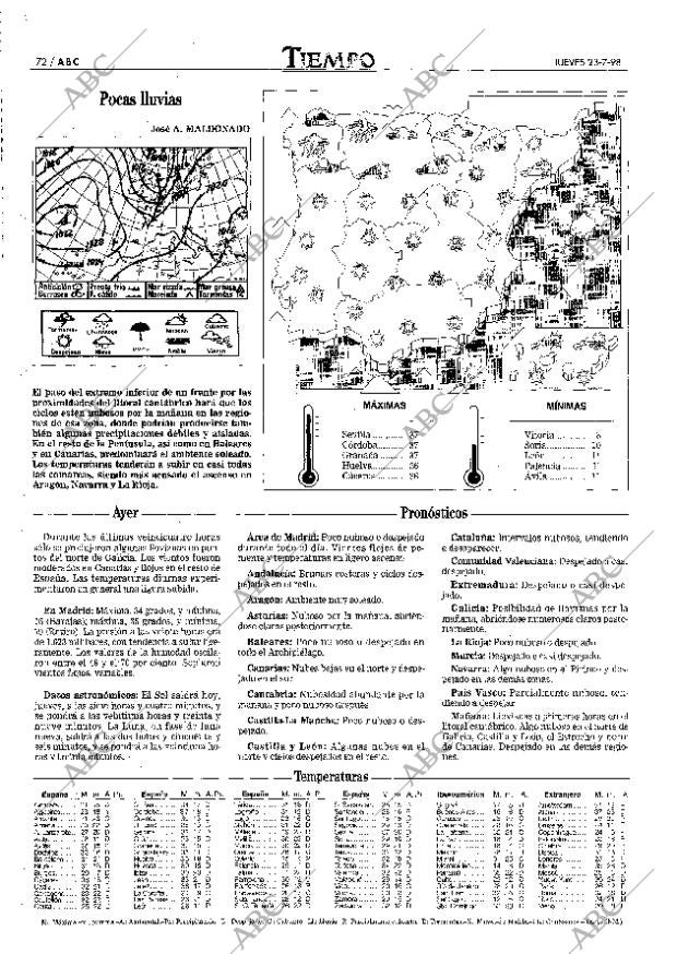 ABC MADRID 23-07-1998 página 72