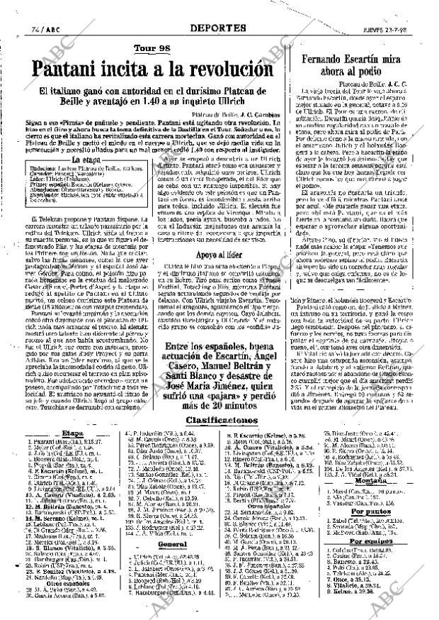 ABC MADRID 23-07-1998 página 74