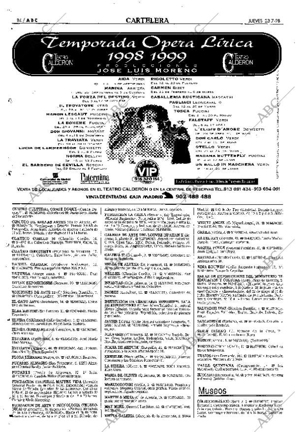ABC MADRID 23-07-1998 página 84