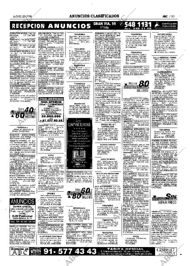 ABC MADRID 23-07-1998 página 93