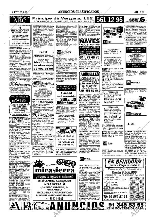 ABC MADRID 23-07-1998 página 99
