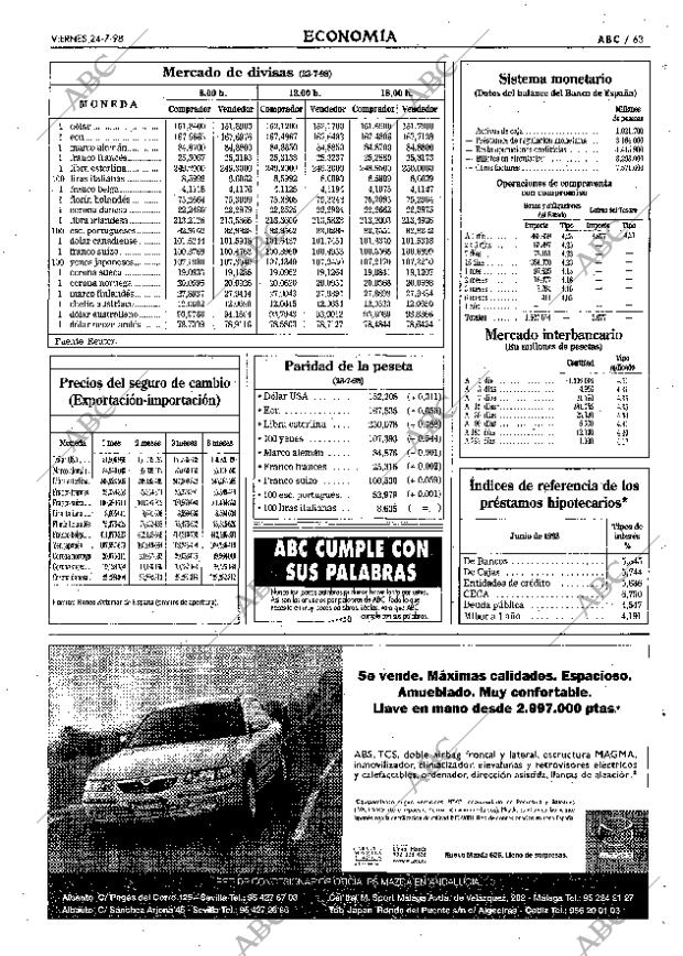 ABC SEVILLA 24-07-1998 página 63