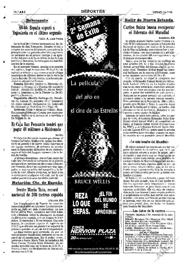 ABC SEVILLA 24-07-1998 página 74