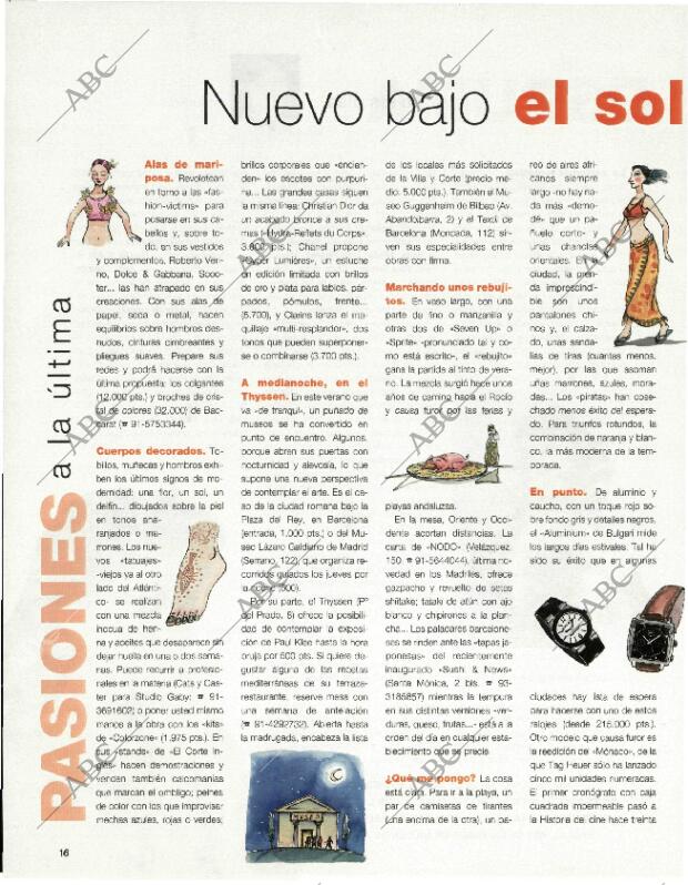 BLANCO Y NEGRO MADRID 26-07-1998 página 16