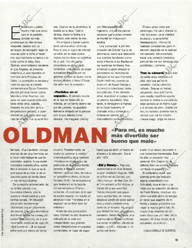 BLANCO Y NEGRO MADRID 26-07-1998 página 19