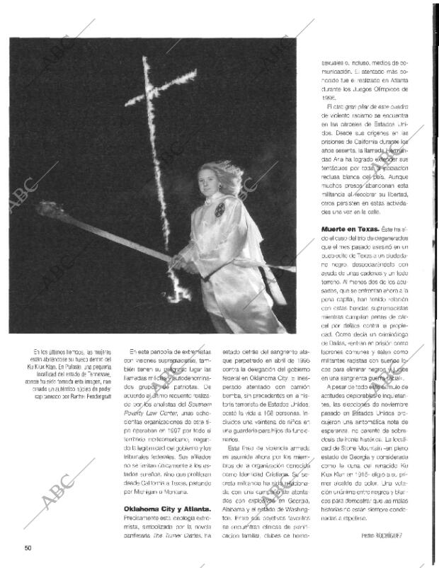 BLANCO Y NEGRO MADRID 26-07-1998 página 50