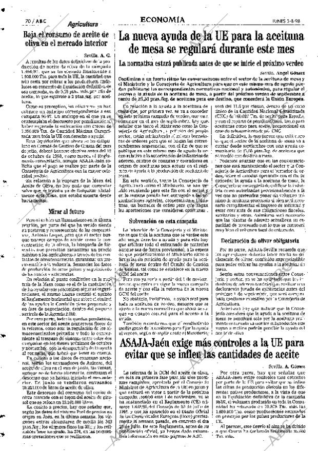 ABC SEVILLA 03-08-1998 página 70