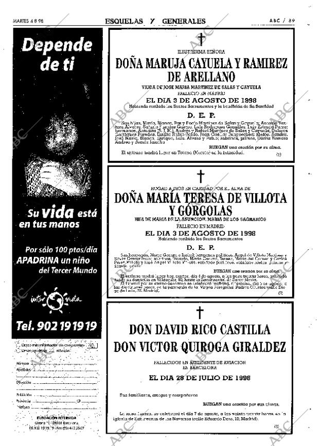 ABC MADRID 04-08-1998 página 89