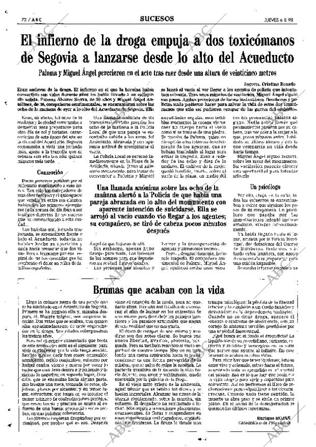 ABC MADRID 06-08-1998 página 72