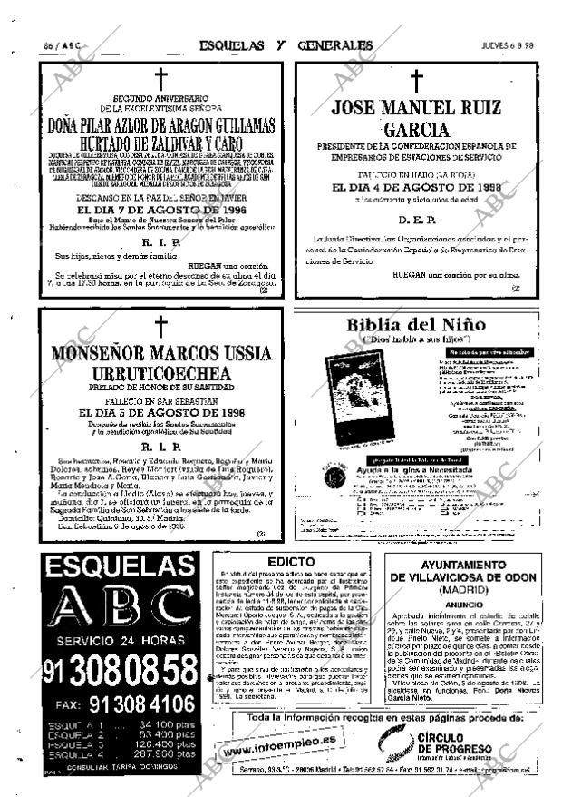 ABC MADRID 06-08-1998 página 86