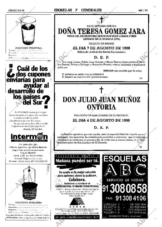 ABC MADRID 08-08-1998 página 85