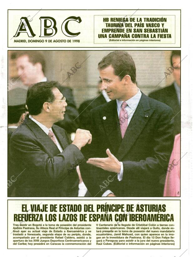 ABC MADRID 09-08-1998 página 1