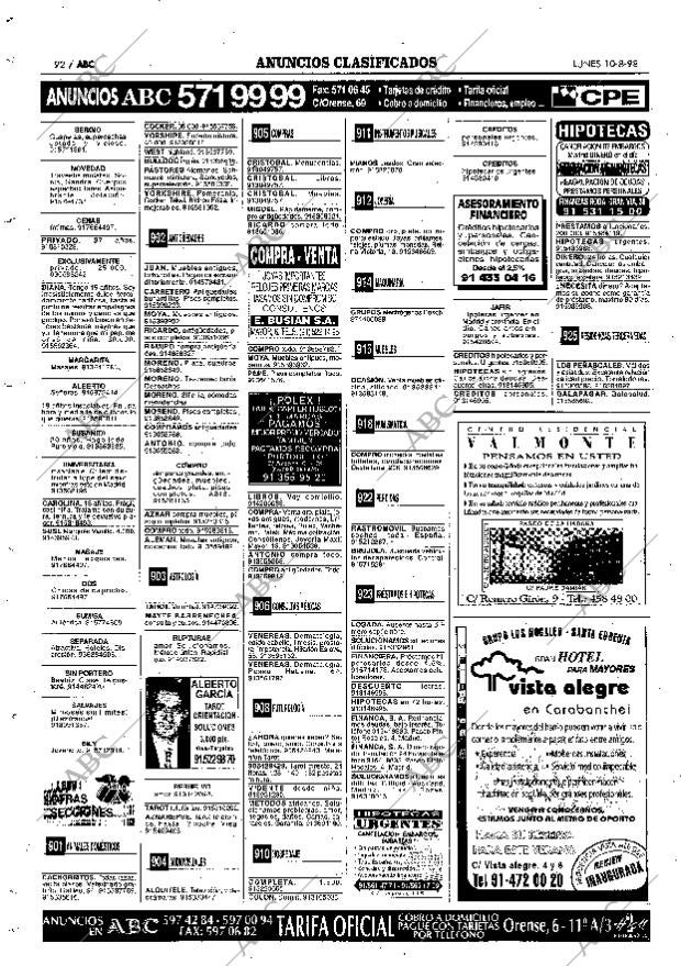 ABC MADRID 10-08-1998 página 92