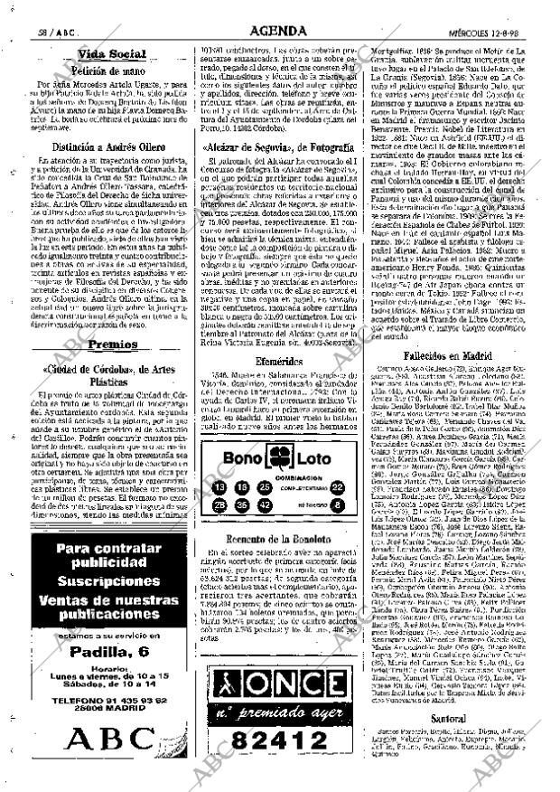 ABC MADRID 12-08-1998 página 58