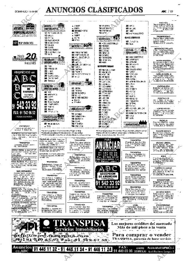 ABC MADRID 16-08-1998 página 89