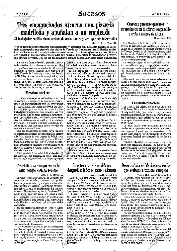 ABC SEVILLA 17-08-1998 página 62