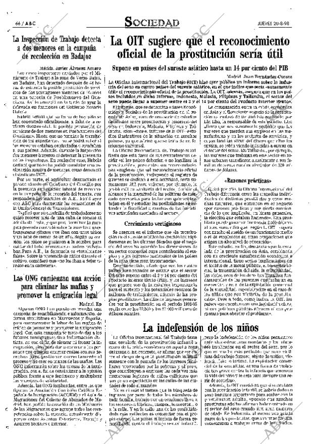 ABC MADRID 20-08-1998 página 66