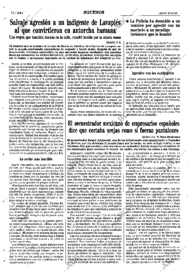 ABC MADRID 20-08-1998 página 72