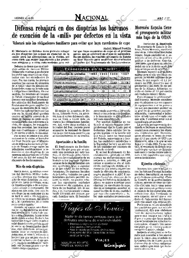 ABC MADRID 21-08-1998 página 17