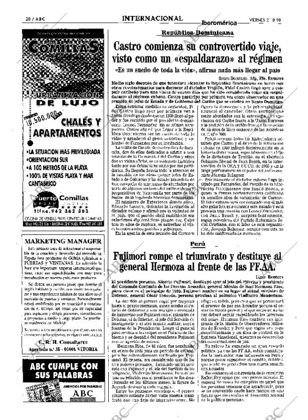 ABC MADRID 21-08-1998 página 28