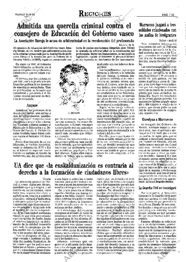 ABC MADRID 21-08-1998 página 63