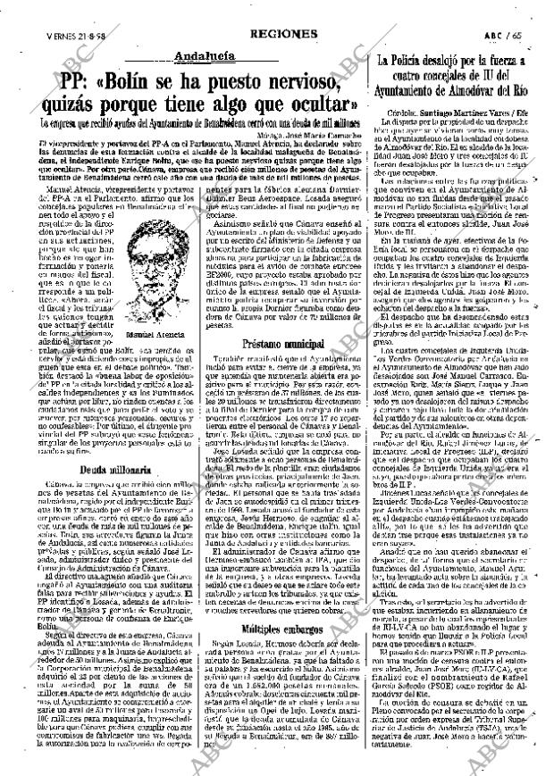 ABC MADRID 21-08-1998 página 65