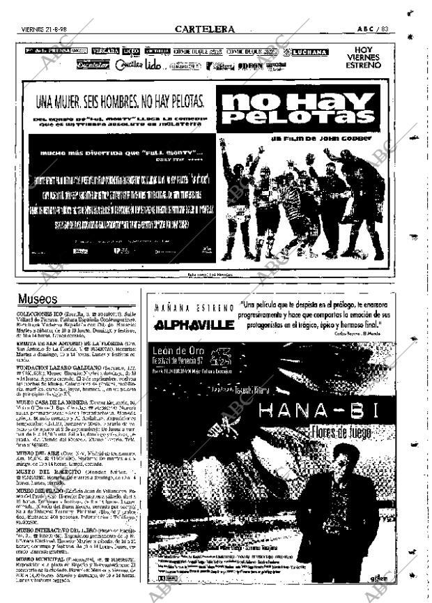 ABC MADRID 21-08-1998 página 83