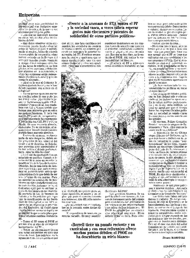 ABC MADRID 23-08-1998 página 12